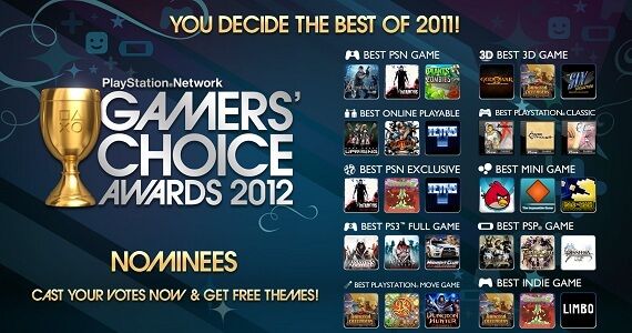 PSN Gamers Choice Awards 2012