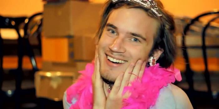 Pewdiepie Writes This Book Loves You Tiara Feather Boa