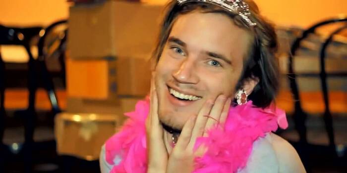 Pewdiepie Writes This Book Loves You Tiara Feather Boa