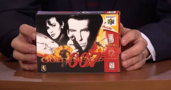 Pierce Brosnan Plays GoldenEye