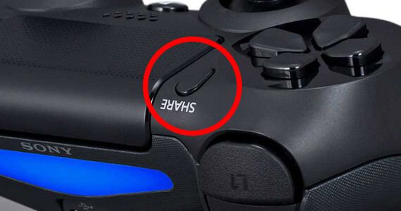 PlayStation 4 Controller Share Button PS4