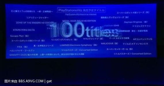 PS Vita Tokyo Game Show 2011 Games Lineup
