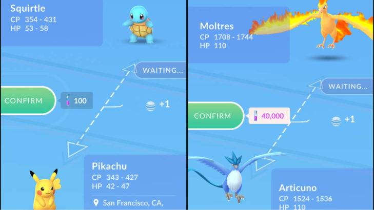 Pokemon GO trading gameplay guide
