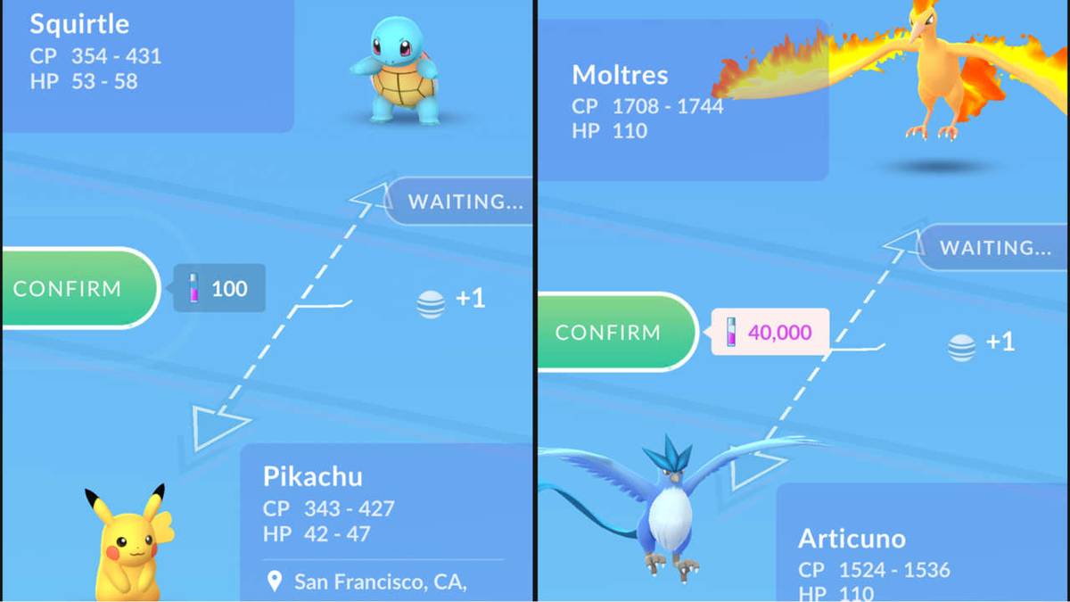 Pokemon GO trading gameplay guide