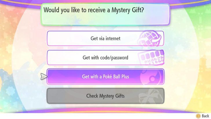 Pokemon Lets Go Mystery Gift Pokeball Plus