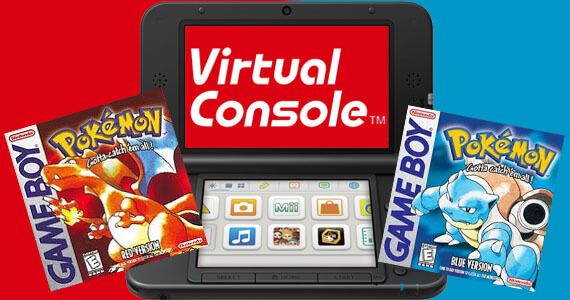 Pokemon Red Blue 3DS Wii U Virtual Console