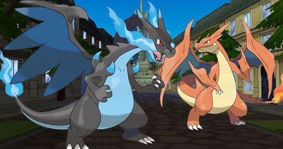 Pokemon X/Y - official Mega Evolution artwork