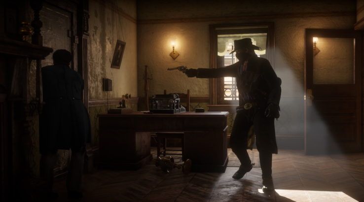 Red Dead Redemption 2 screenshot bank heist Valentine