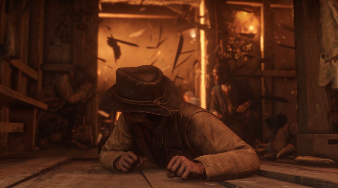 Red Dead Redemption 2 screenshot explosion