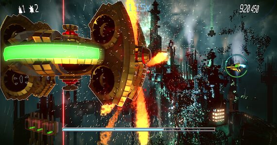 Resogun Review - Boss Battle