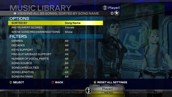 Rock Band 3 Music Library