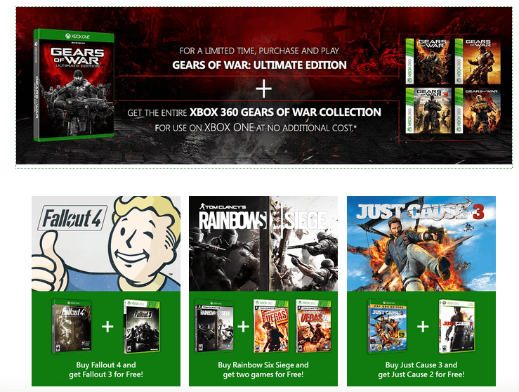 Xbox Backwards Compatibility Deals