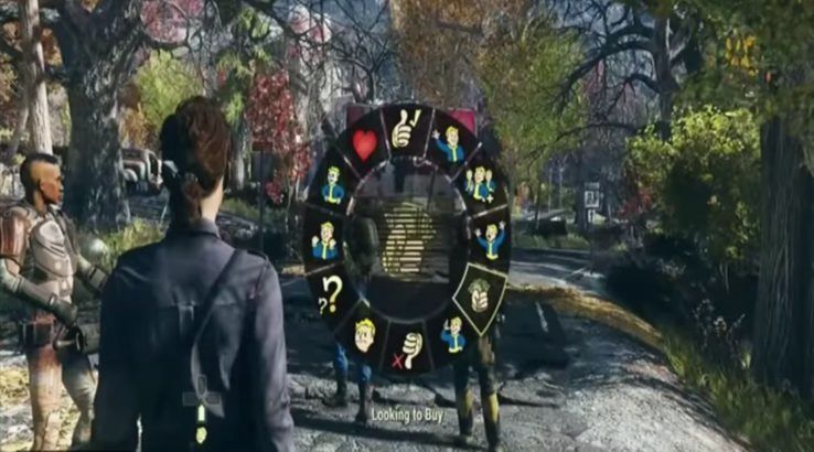 fallout 76 emote wheel looking to buy