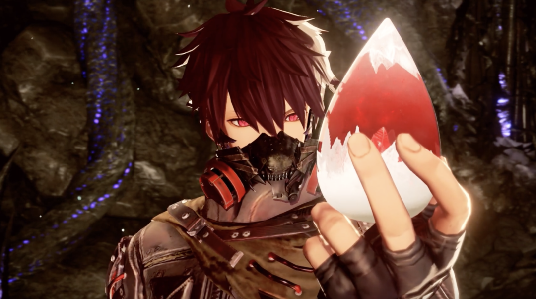 Code Vein Character holds item