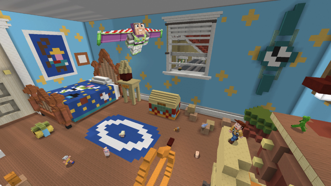 Minecraft Toy Story Mash-Up Andy's Room