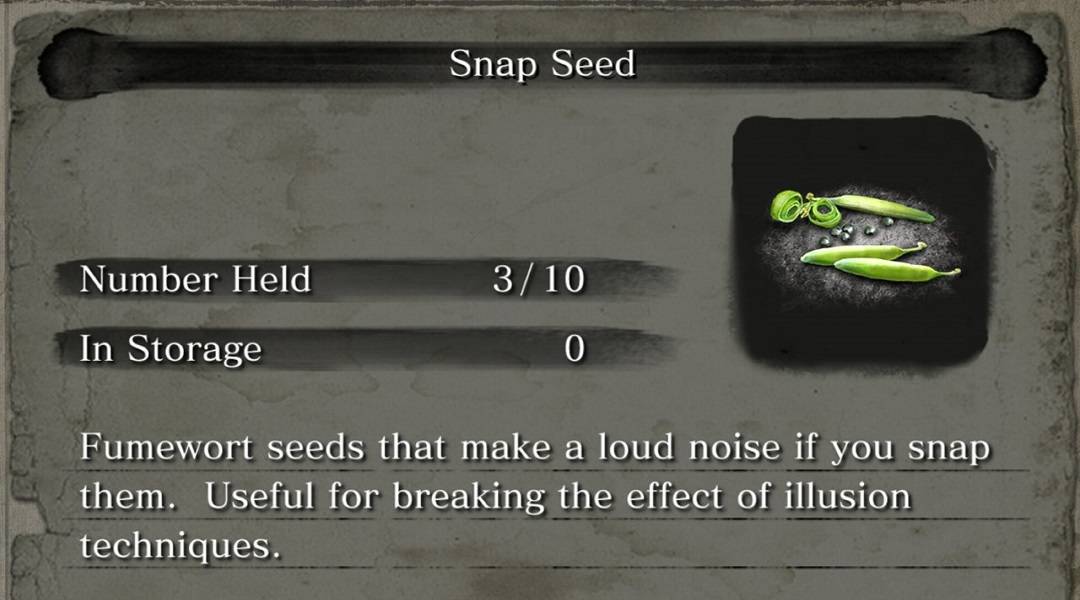 Sekiro Shadows Die Twice Snap Seeds Guide Where to Find
