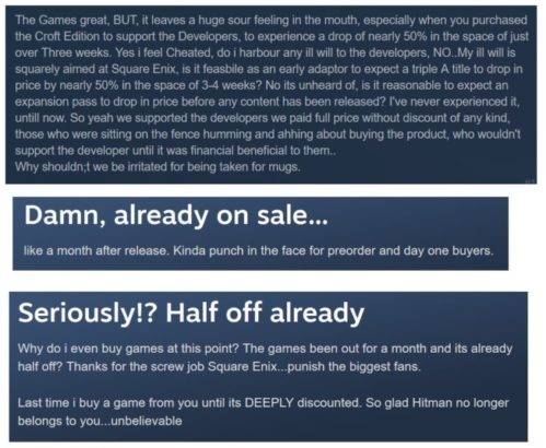 shadow of the tomb raider negative reviews steam