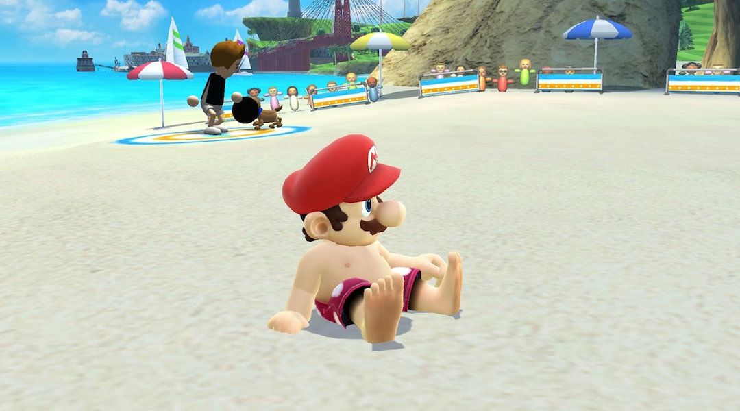 Shirtless Mario Super Smash Bros. mod