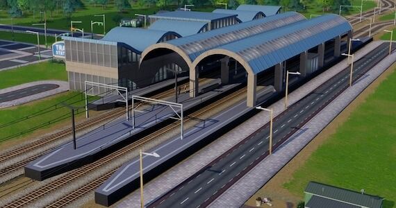 SimCity Mod Central Train Station