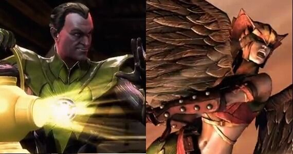Injustice Gods Among Us Sinestro and Hawkgirl
