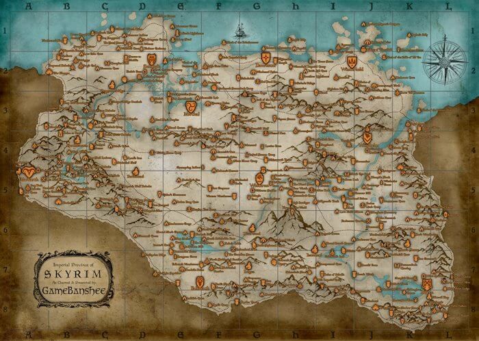 Skyrim Map All Locations