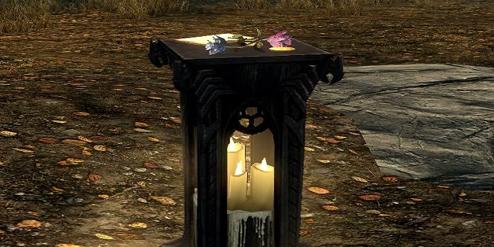 Skyrim Mod Memorial Shrine to fallen player
