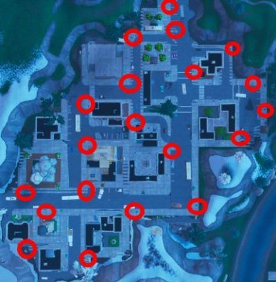 fortnite snowflakes tilted towers