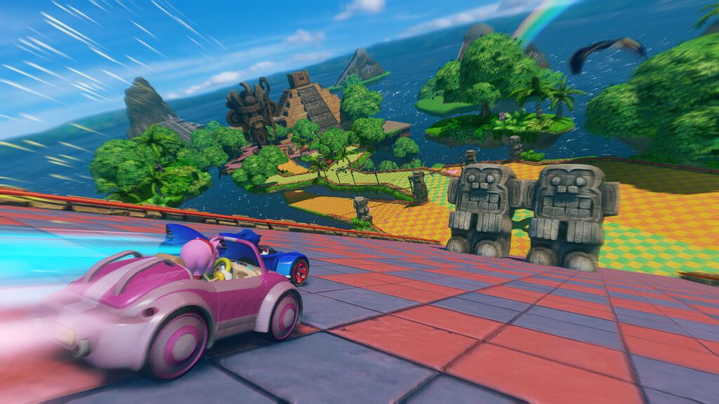 Sonic & All-Stars Racing Transformed Amy Rose Kart