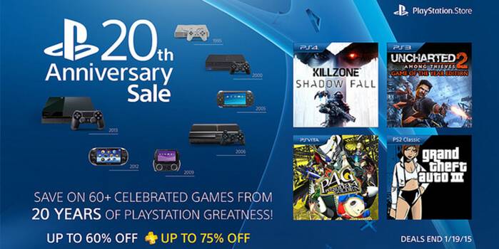 Sony PlayStation 20th Anniversary Sale