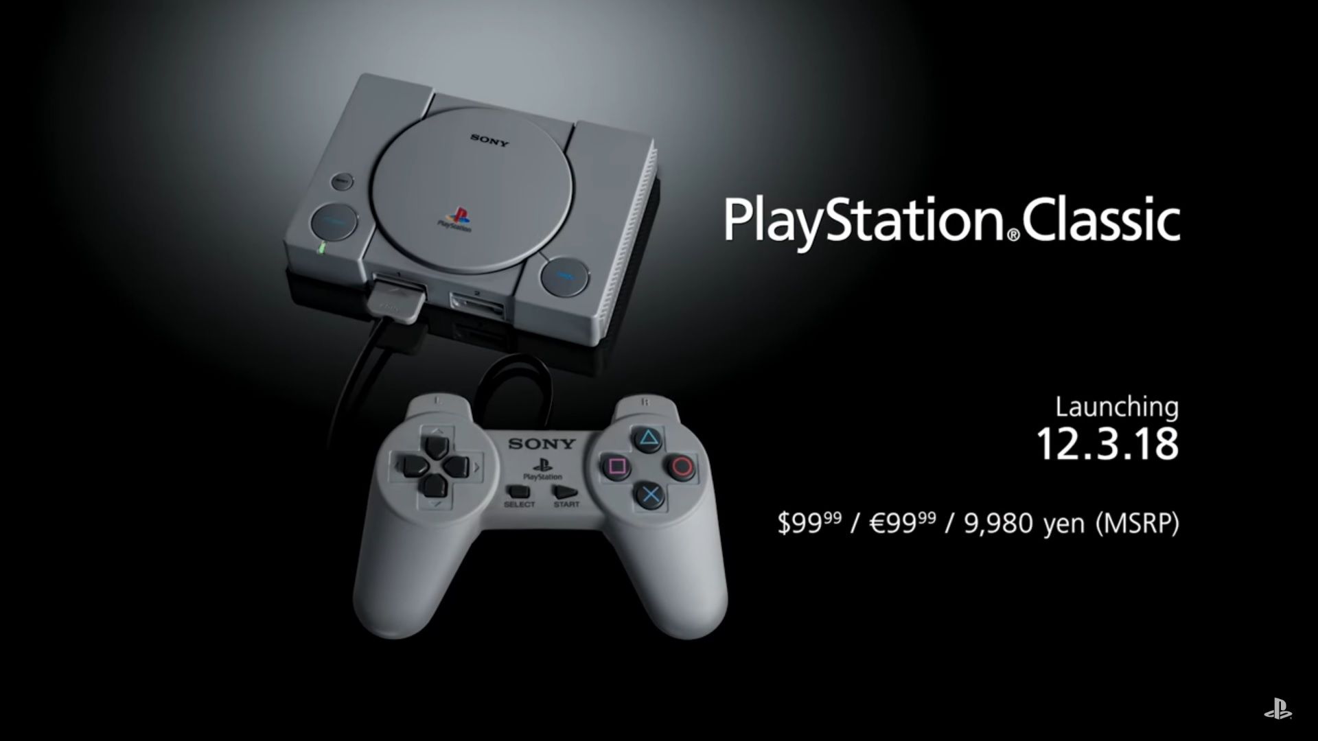 sony playstation classic announcement trailer