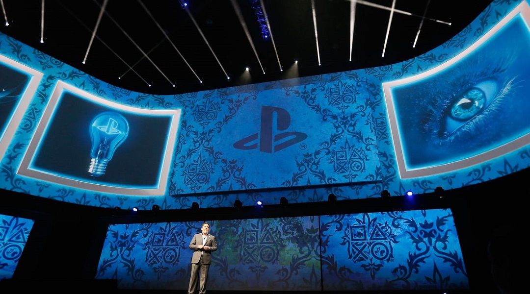 Sony press conference stage