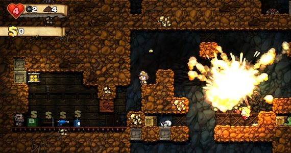 Spelunky Review - Bomb Weapon