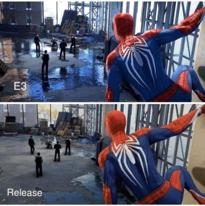 Spider-Man PS4 Puddlegate screenshot