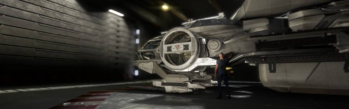 Star Citizen Hangar Module Aurora_in_hangar
