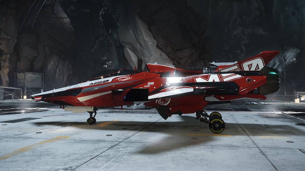 Star Citizen M50 Ship - Side Profile