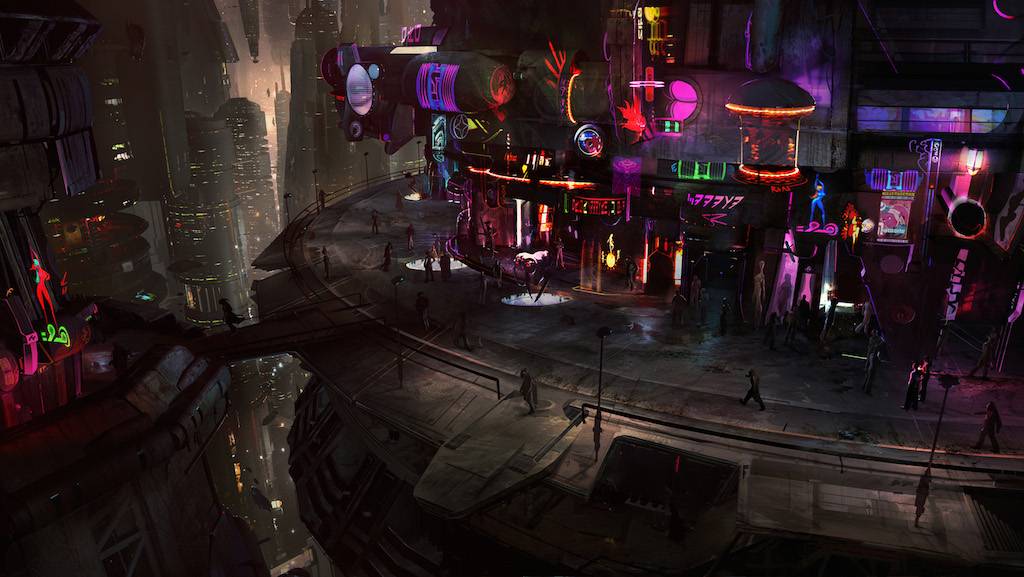 Star Wars 1313 Concept Art - Coruscant Night Life