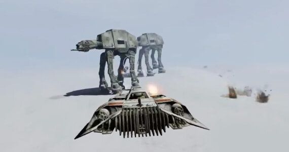 Star Wars Battlefront 3 Snowspeeder Gameplay Footage