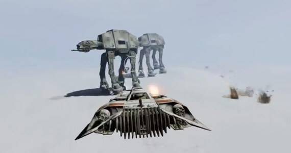 Star Wars Battlefront 3 Snowspeeder Gameplay Footage