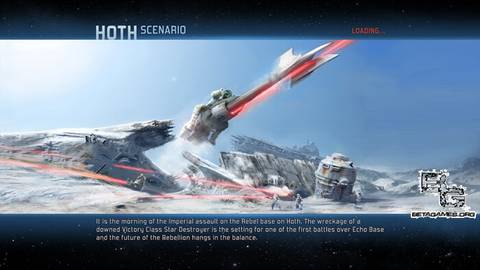 Star Wars Battlefront Concept Art - Hoth Scenario Screen