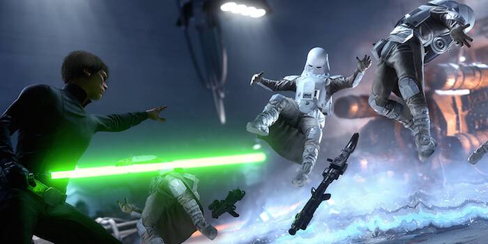 Star Wars Battlefront Luke Force Push
