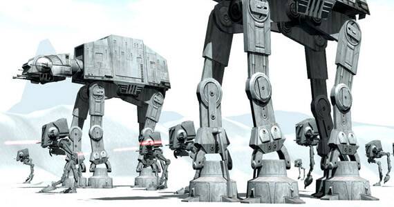 Star Wars Hoth Battle AT-AT AT-ST Walkers