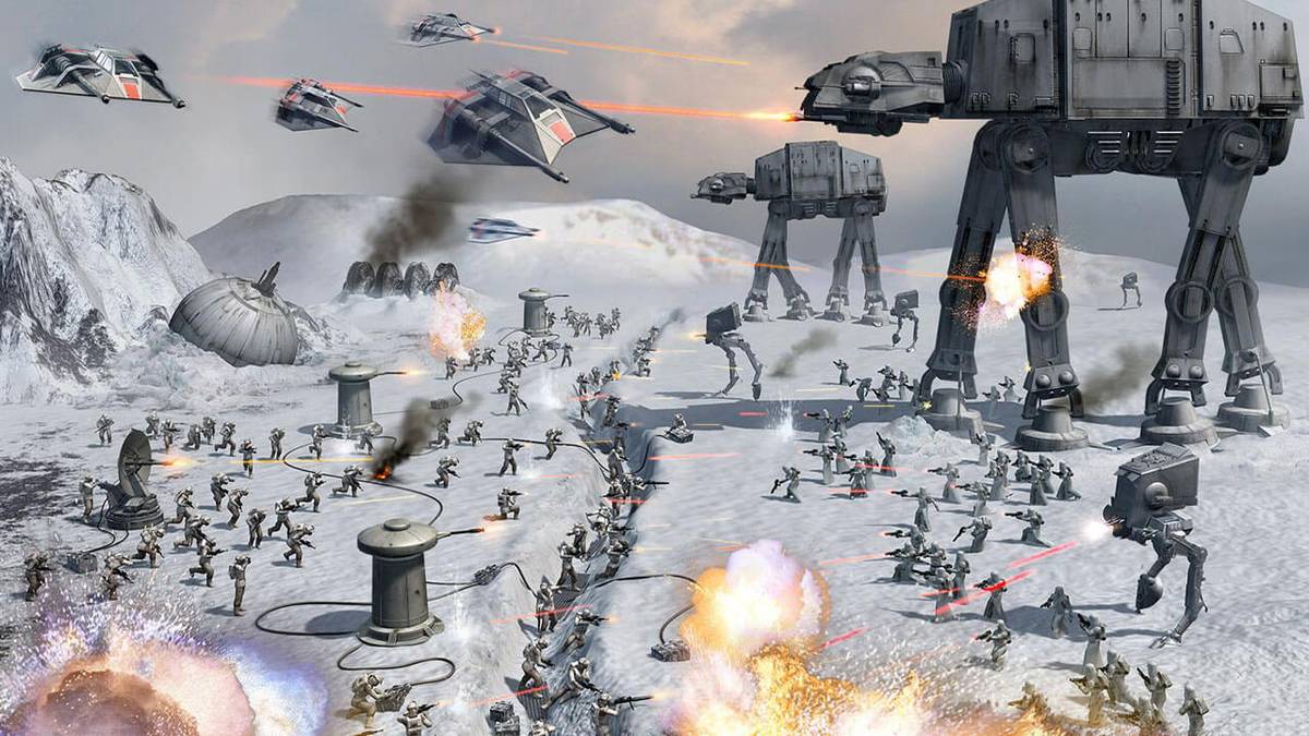 Star Wars Hoth Battle Art