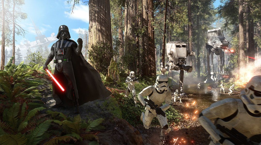 Star Wars Vader and Storm Troopers Endor
