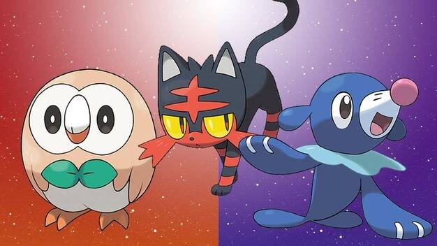 Sun and Moon Starters