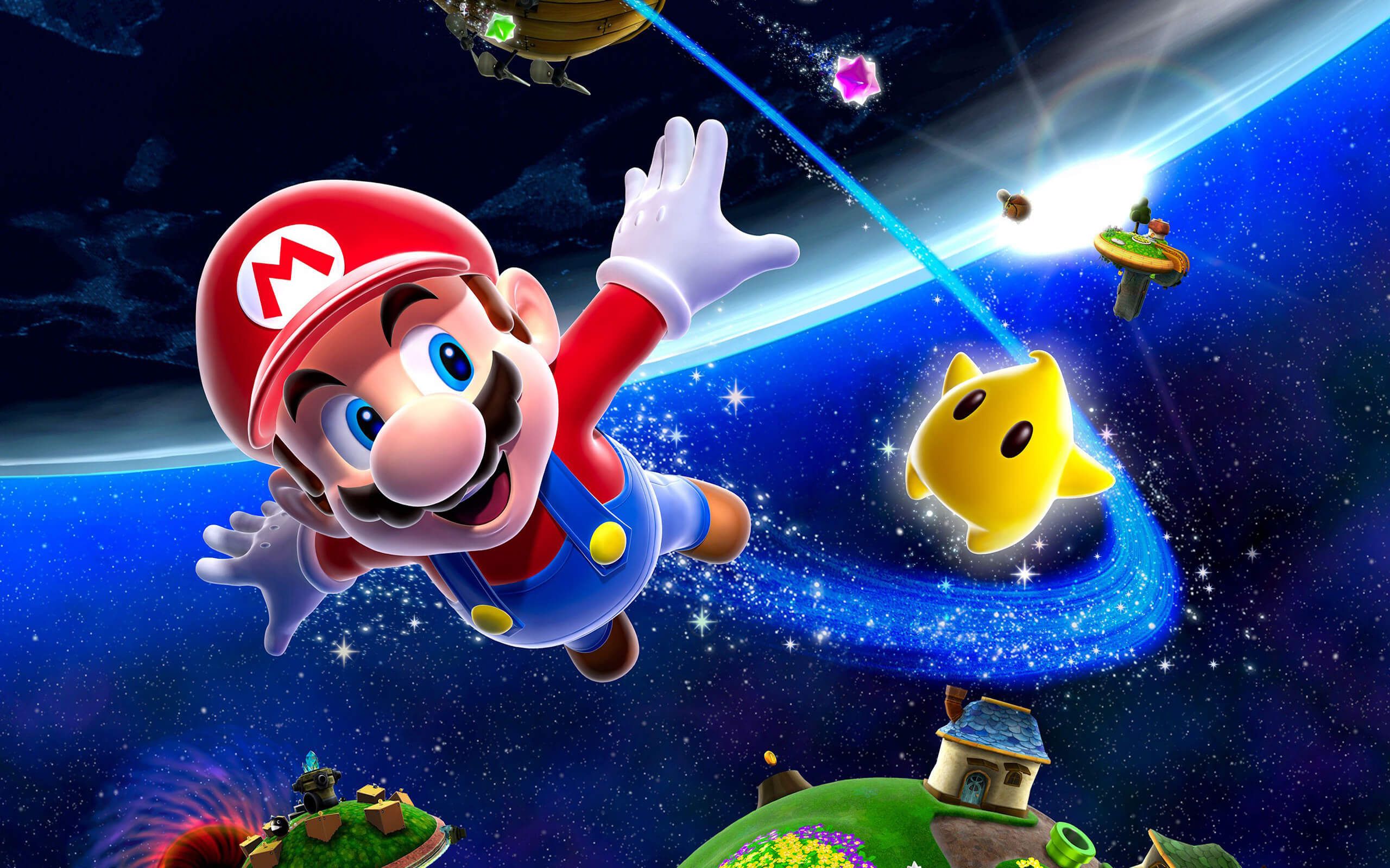Super Mario Galaxy Mario Flying