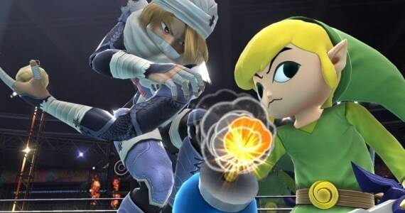 Super Smash Bros Link and Sheik