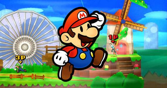 Super Smash Bros Wii U 3DS Paper Mario Stage