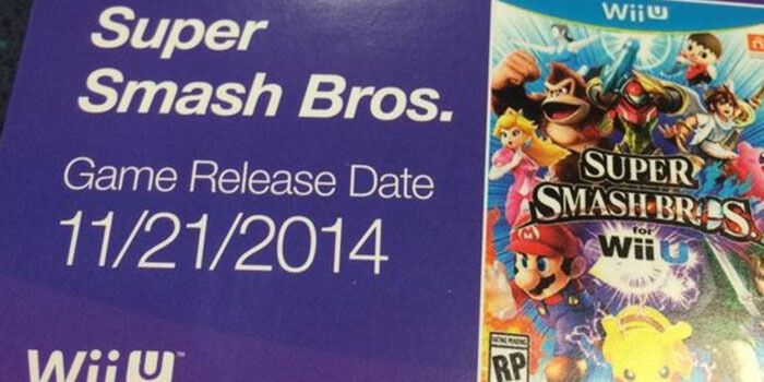 Super Smash Bros Wii U Rumored Release Date