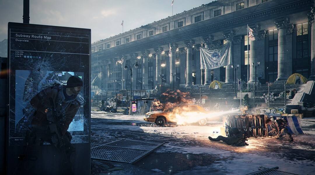The Division street combat