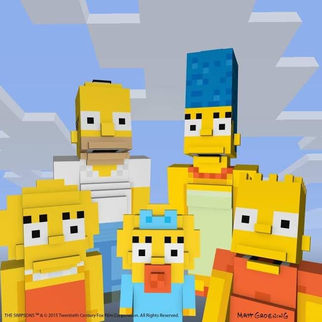 The Simpsons Characters - Minecraft Skin Pack